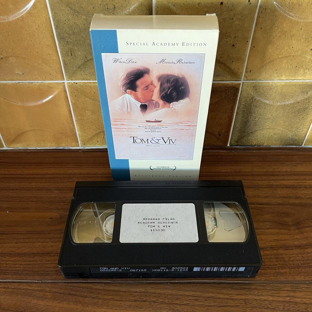 Tom & Viv VHS 1994 Academy Screener FYC Miramax